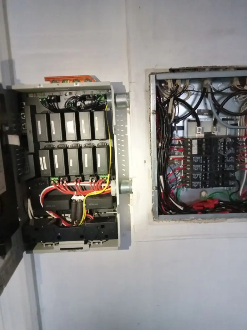 Electrical panel upgrade completed for Security Camera Wiring in Moorefield